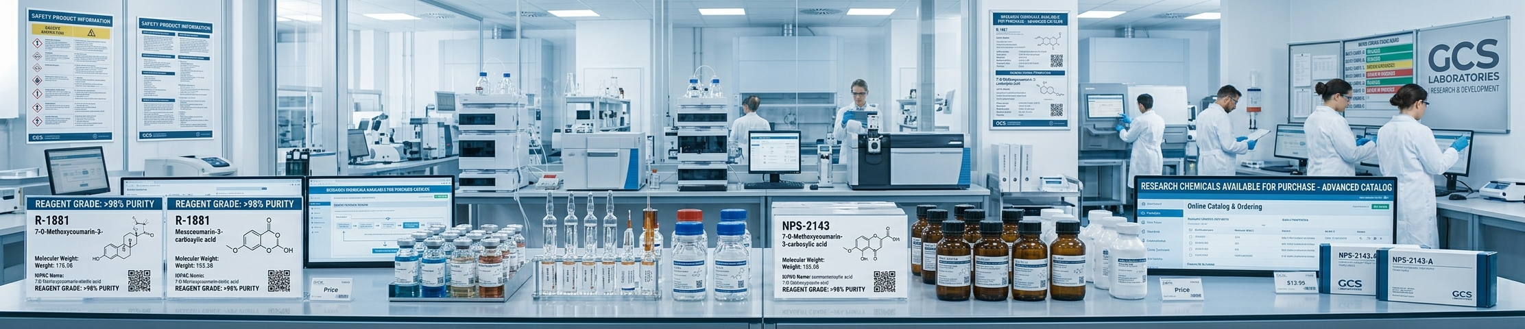 Research chemicals for sale in the US — GCS Laboratories category overview